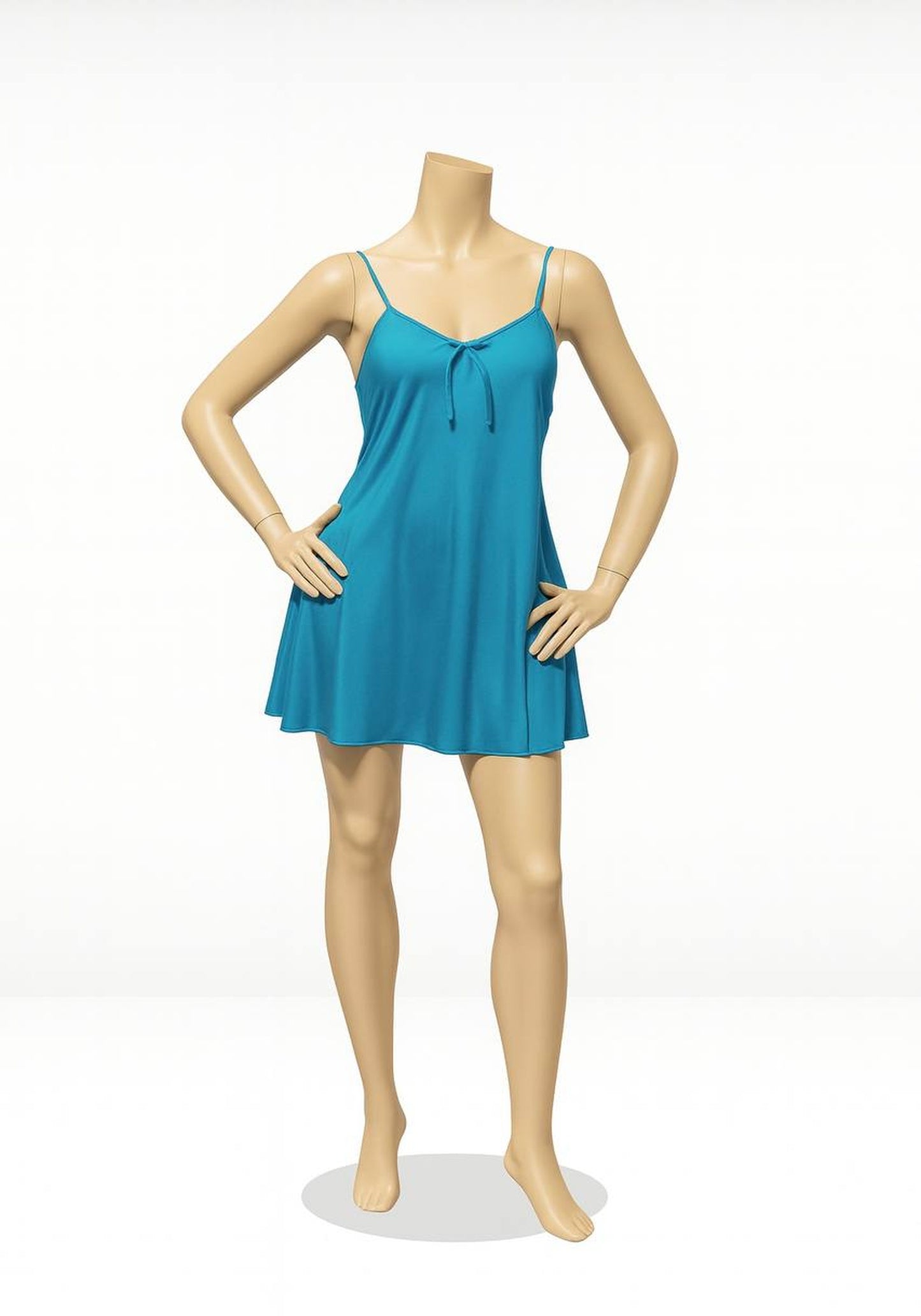 LNGR Satin Babydoll Net Straps Back