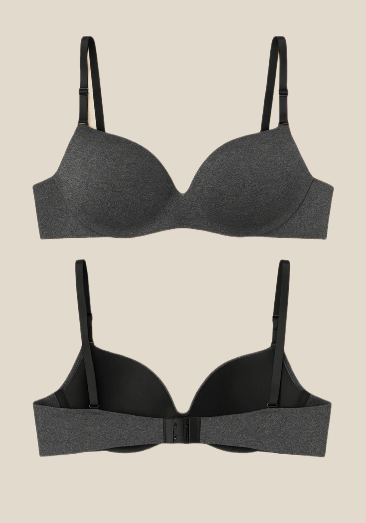 UNDR Filled Micro Melange Jumpsuit Bra