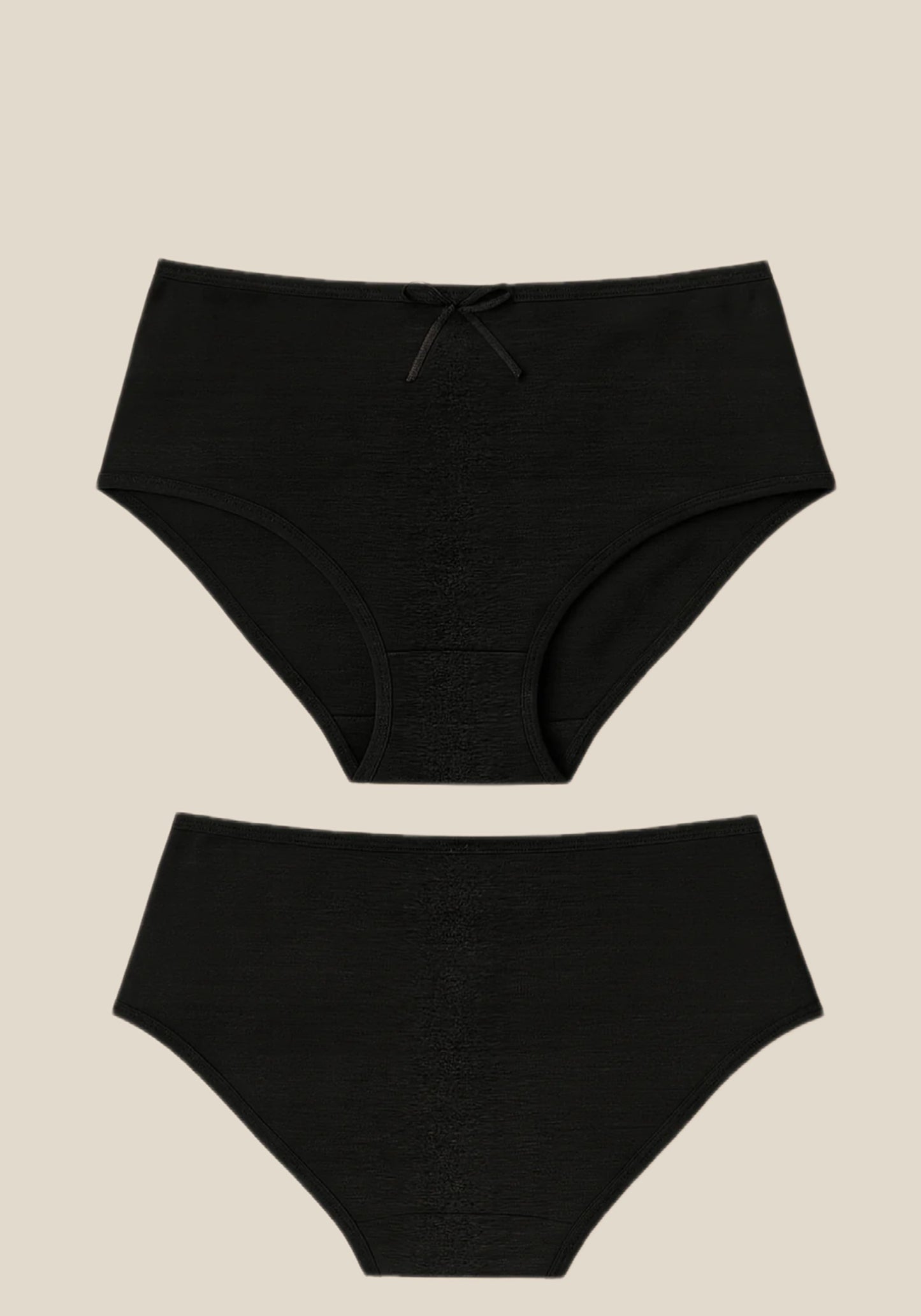 Plain Cotton Hi Waist Panties