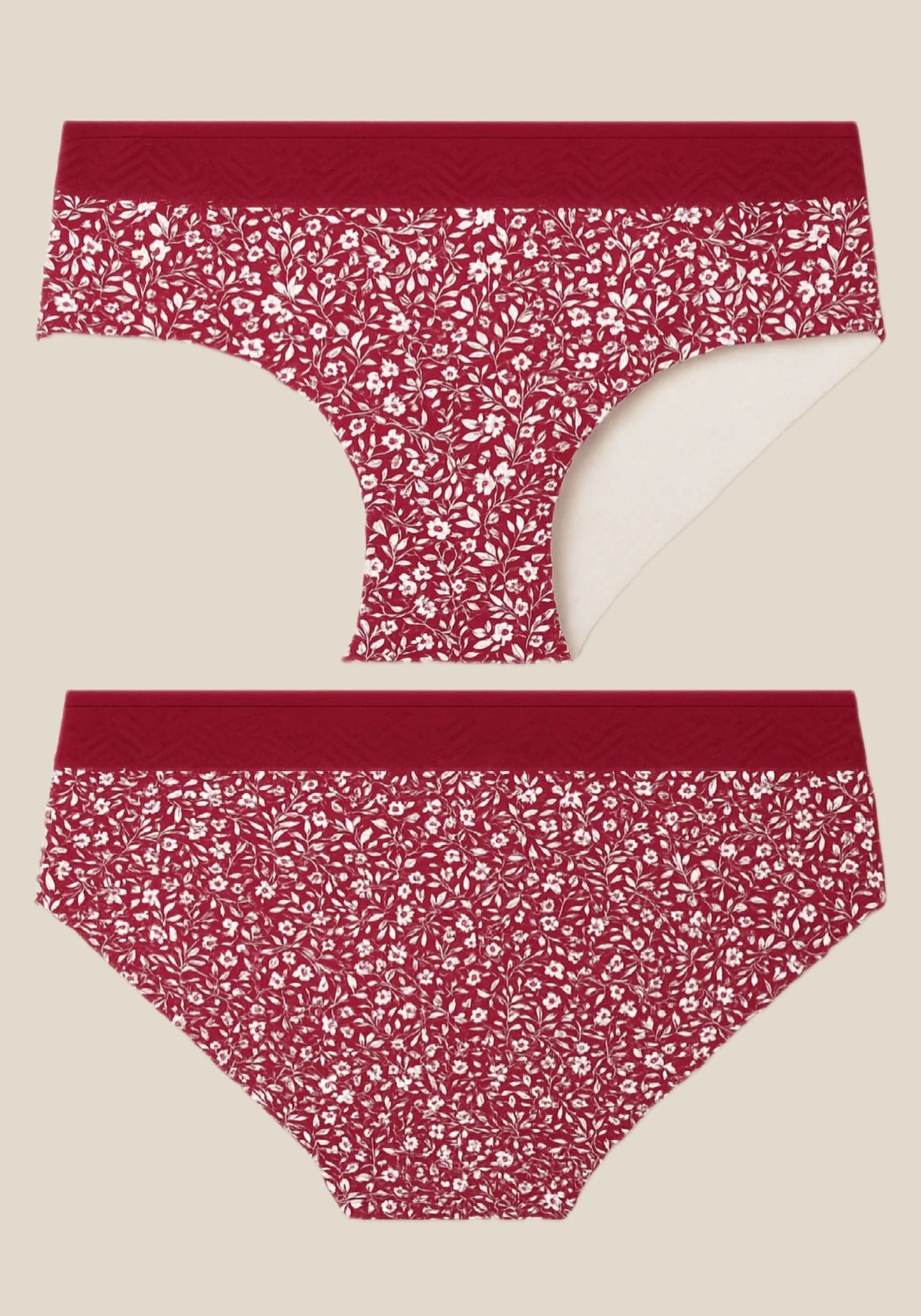 Hi Waist Wide Band Printed Panties