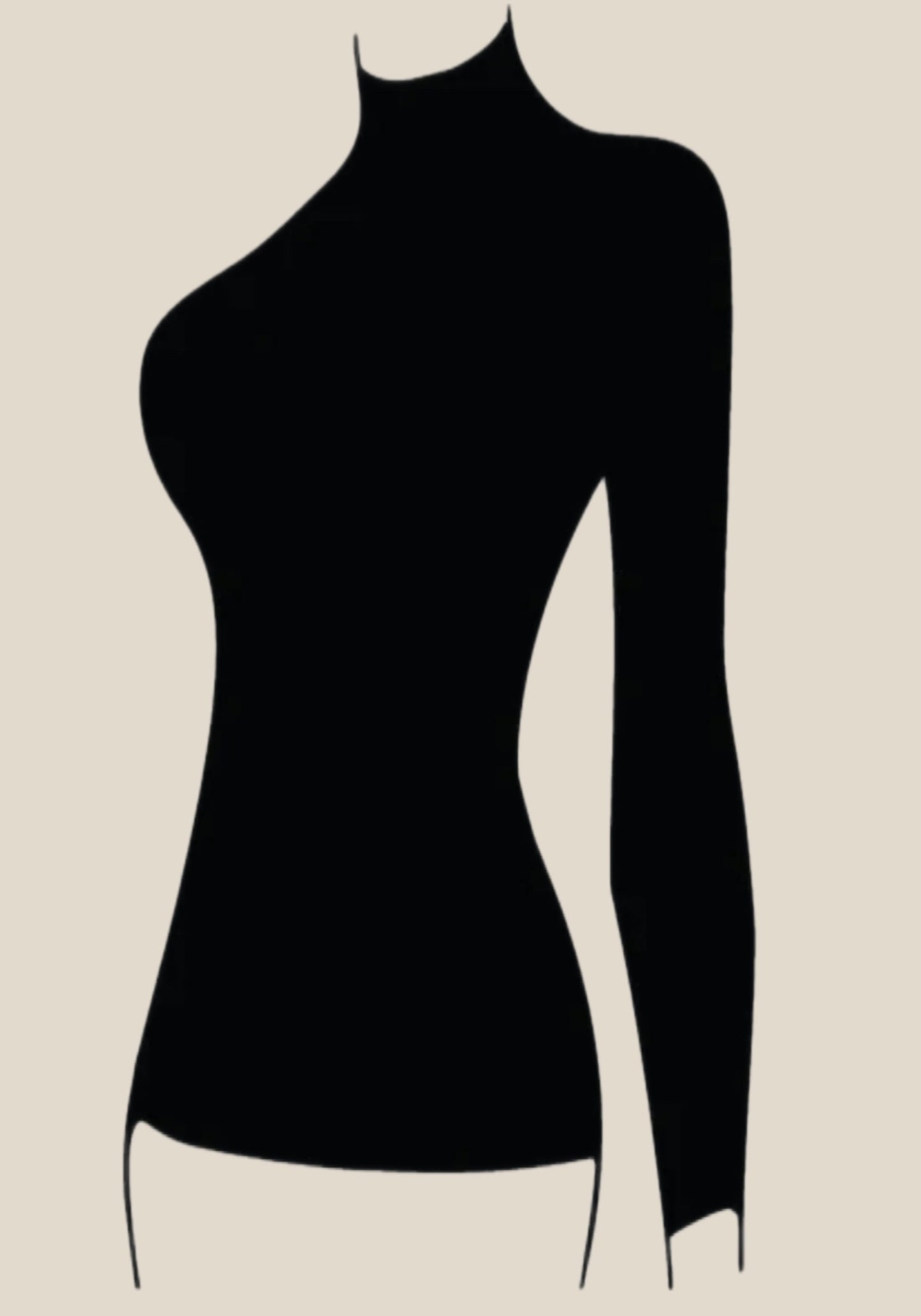 قميص UNDR Body برقبة عالية وأكمام طويلة