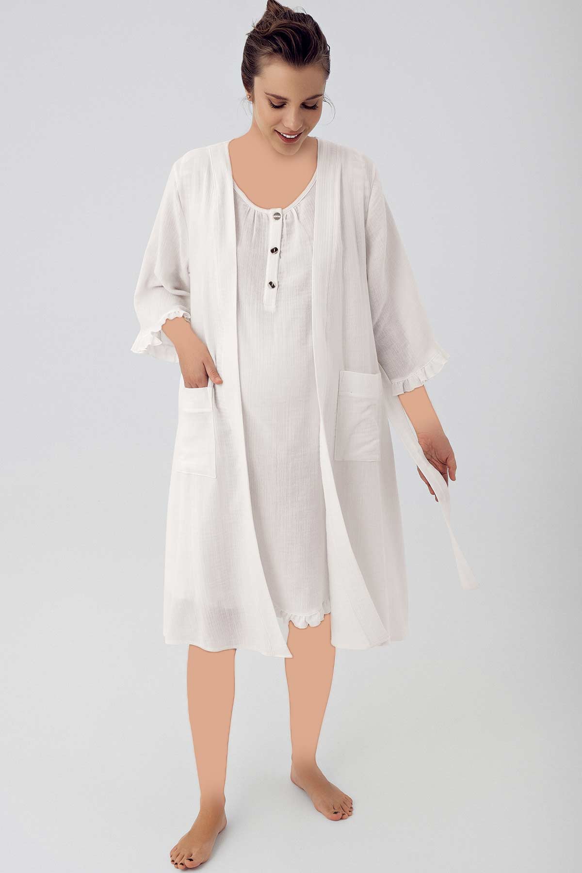 Maternal Cotton Robe Set