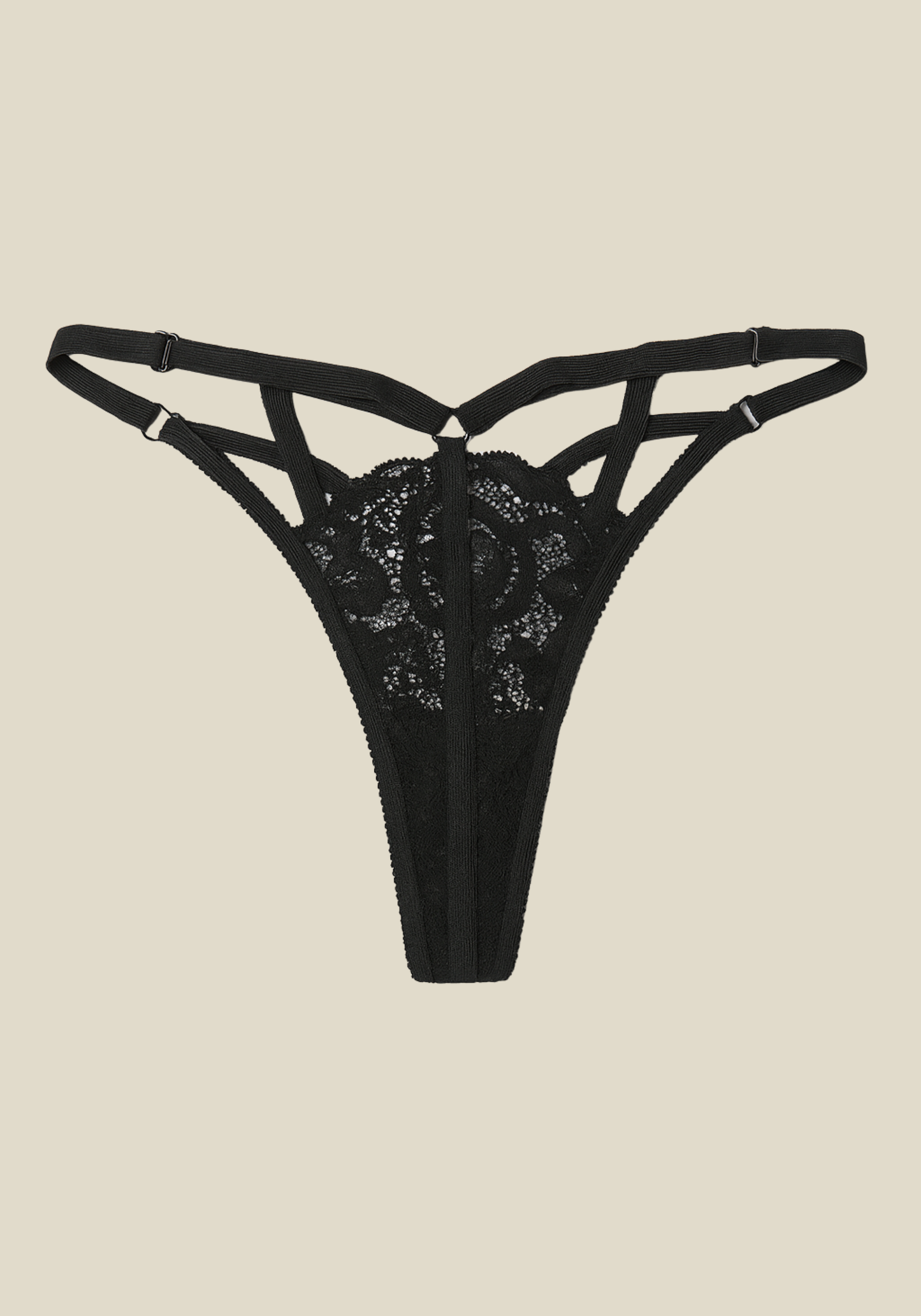 Straps G-String With Lace Detail Panties