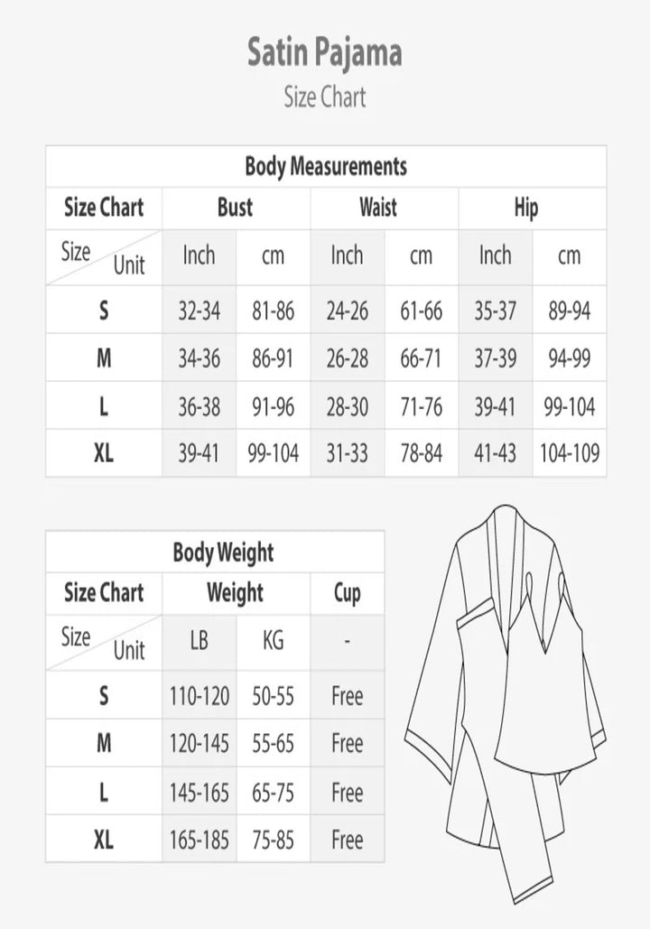 Satin Collar Button Long Sleeves Floral Printed Pajamas