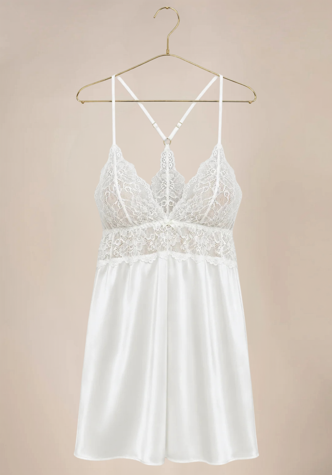 Bridal Satin Short Robe Set With Panty