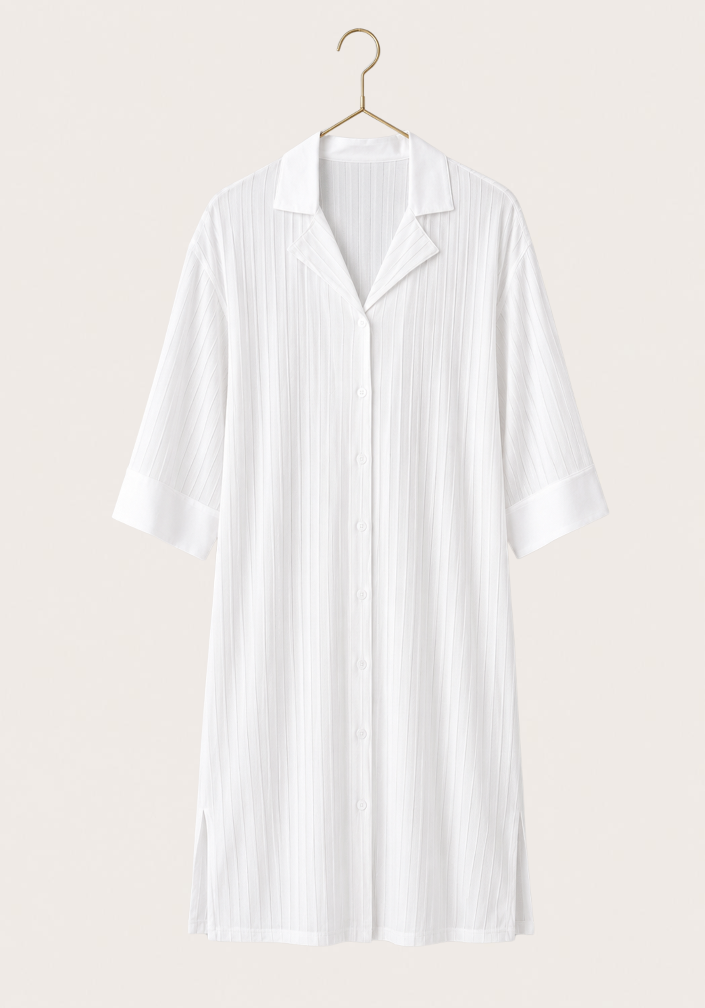 Collar Button Jakar Striped Nighty