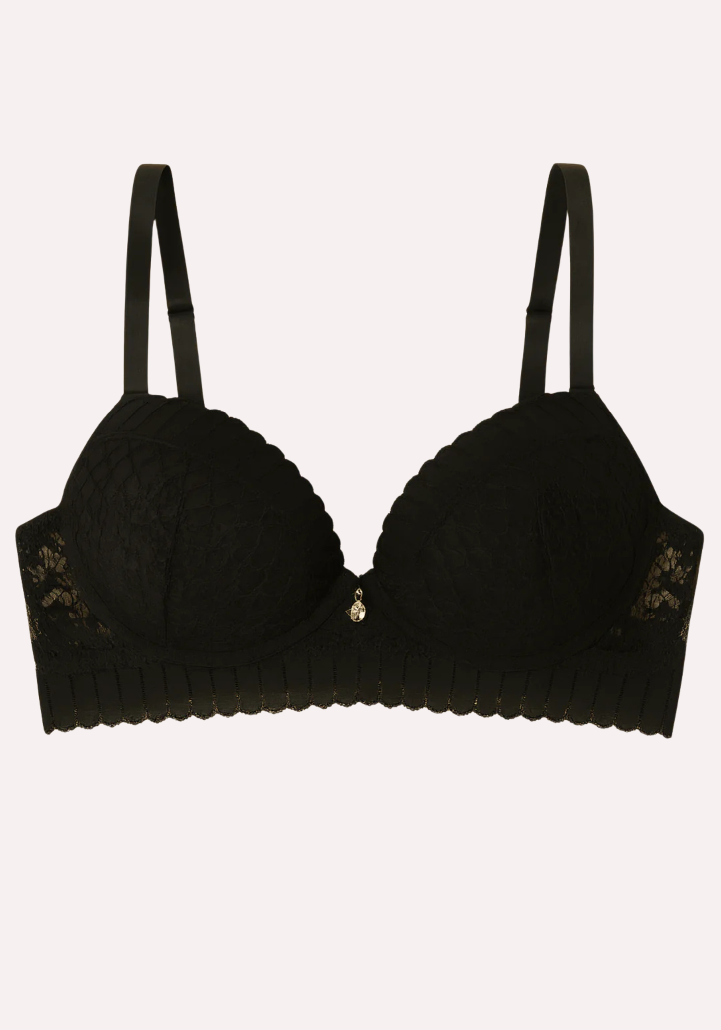 Hollow Breast Geometric Lace Bra