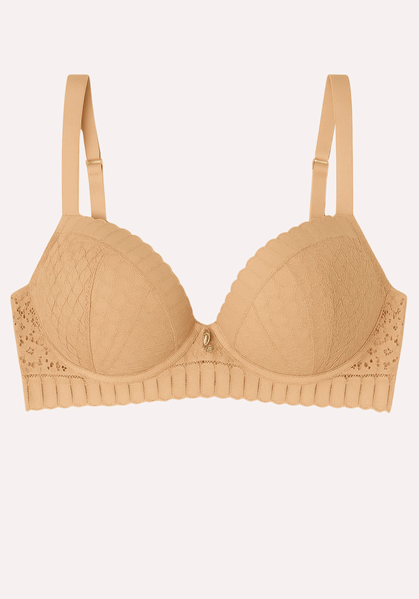 Hollow Breast Geometric Lace Bra
