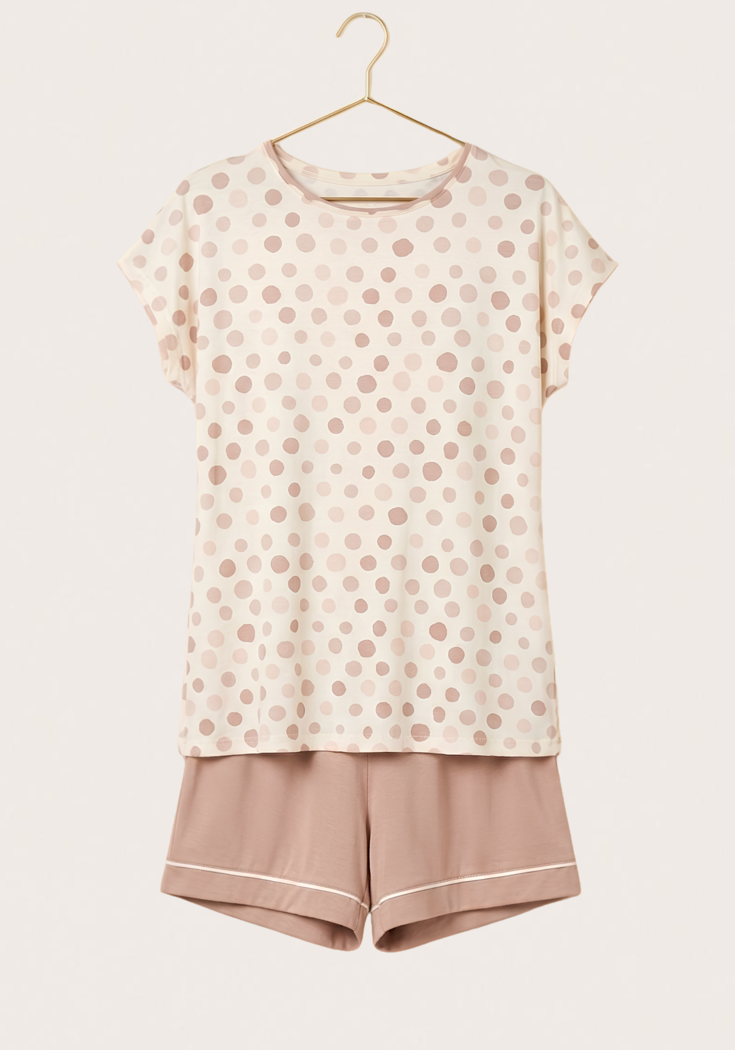 Short Sleeve Top With Short Set