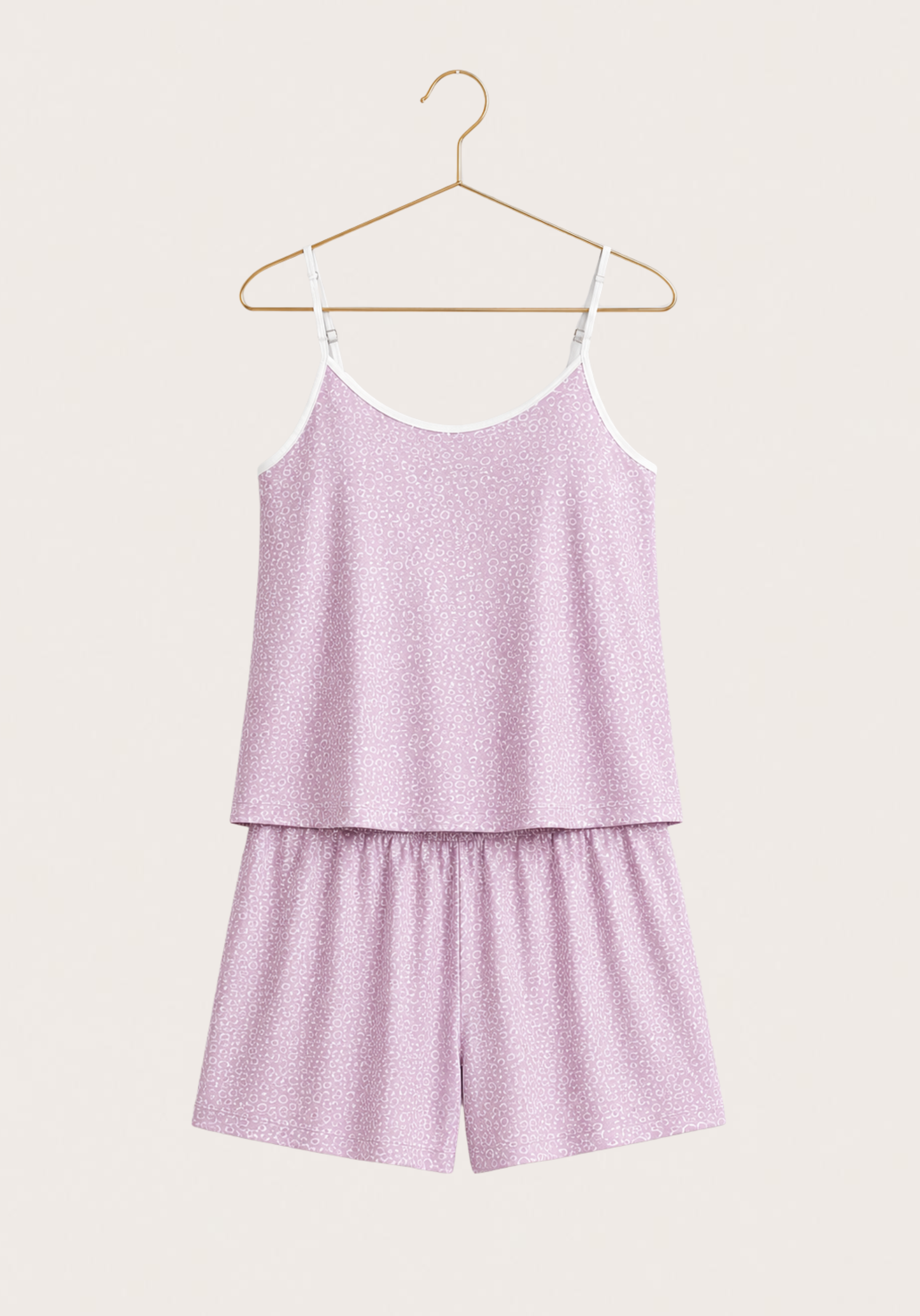 Viscose Lycra Shoulder Strap Floral Top And Short Set