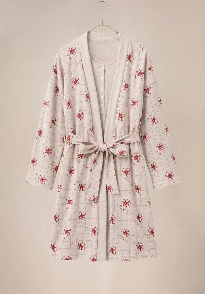 Maternal Long Sleeve Robe Set
