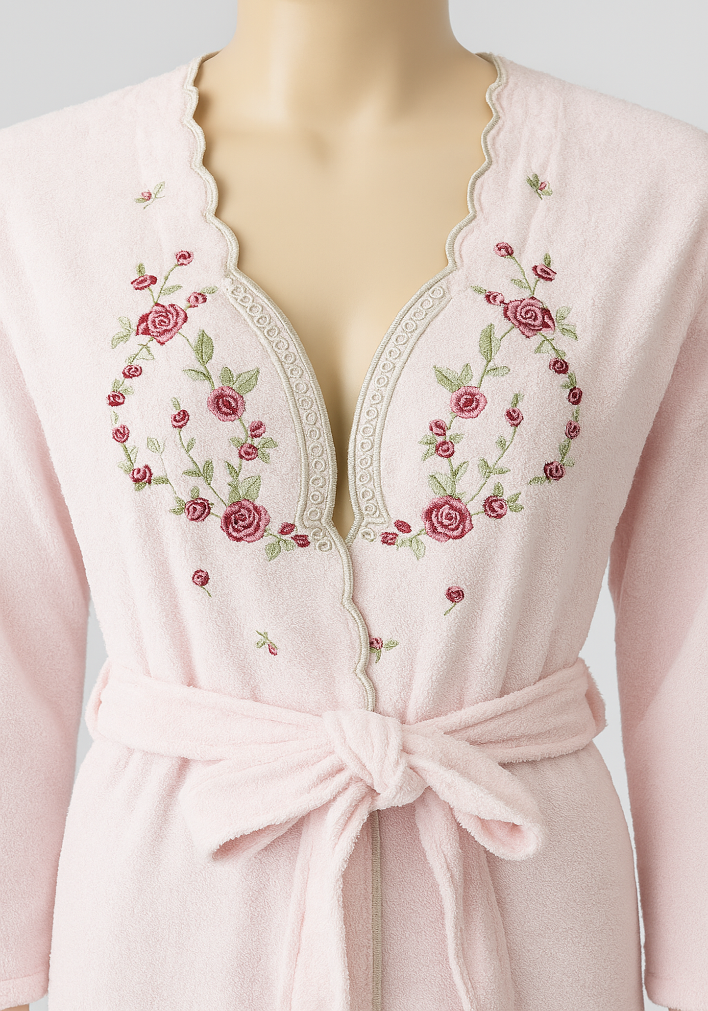 BTH Single Bamboo Embroidered Bathrobe