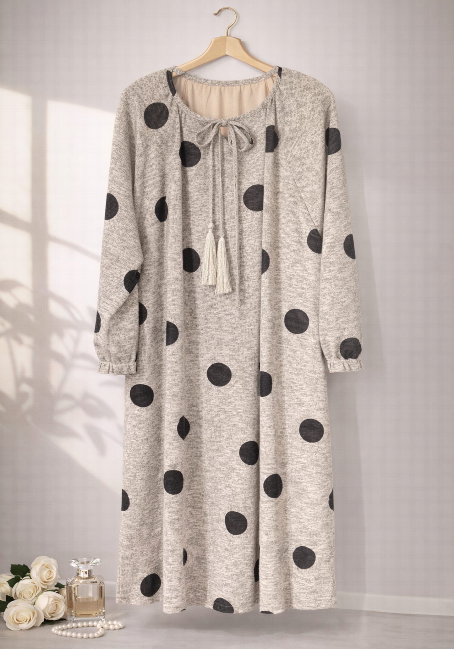 Long Sleeve Long Night Gown