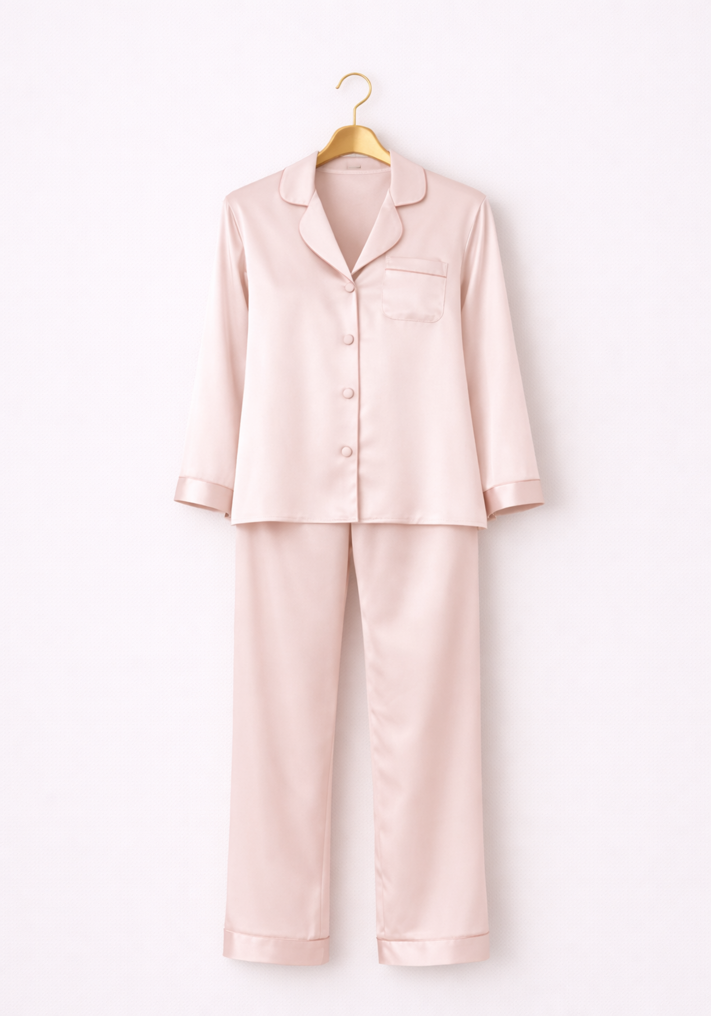 S&L Collar Button Long Sleeve Pajama