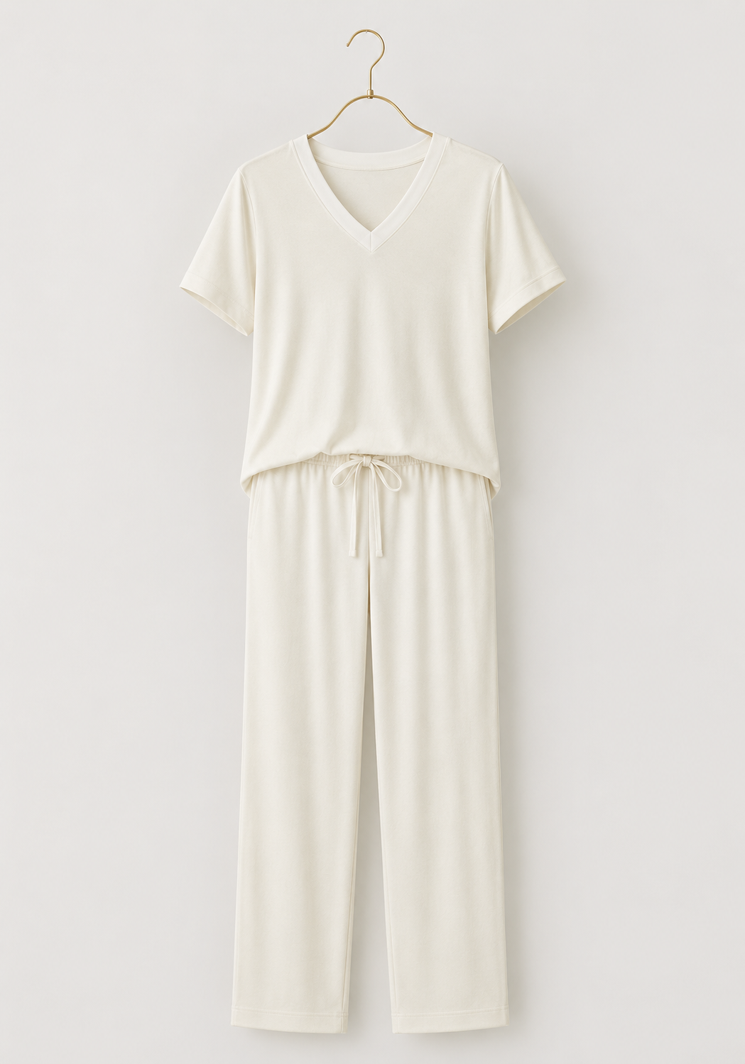 Pajamas: Short Sleeve Top And Pants (Viscose Lycra)