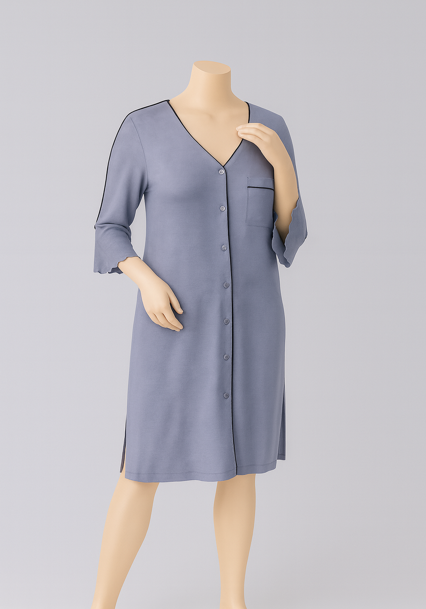 قميص نوم للأمومة بأزرار