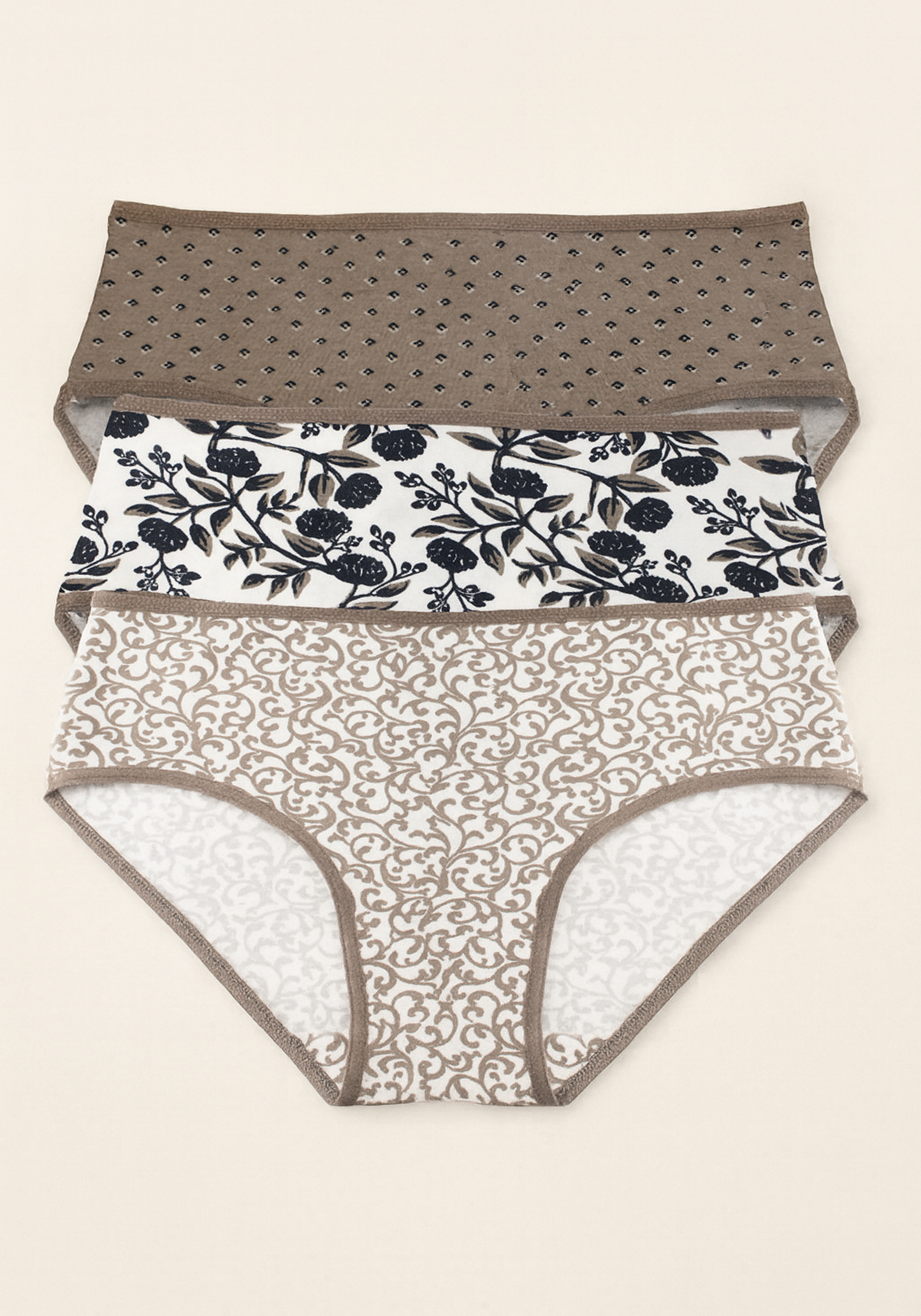 سراويل داخلية UNDR كلاسيكية مطبوعة من 3 قطع