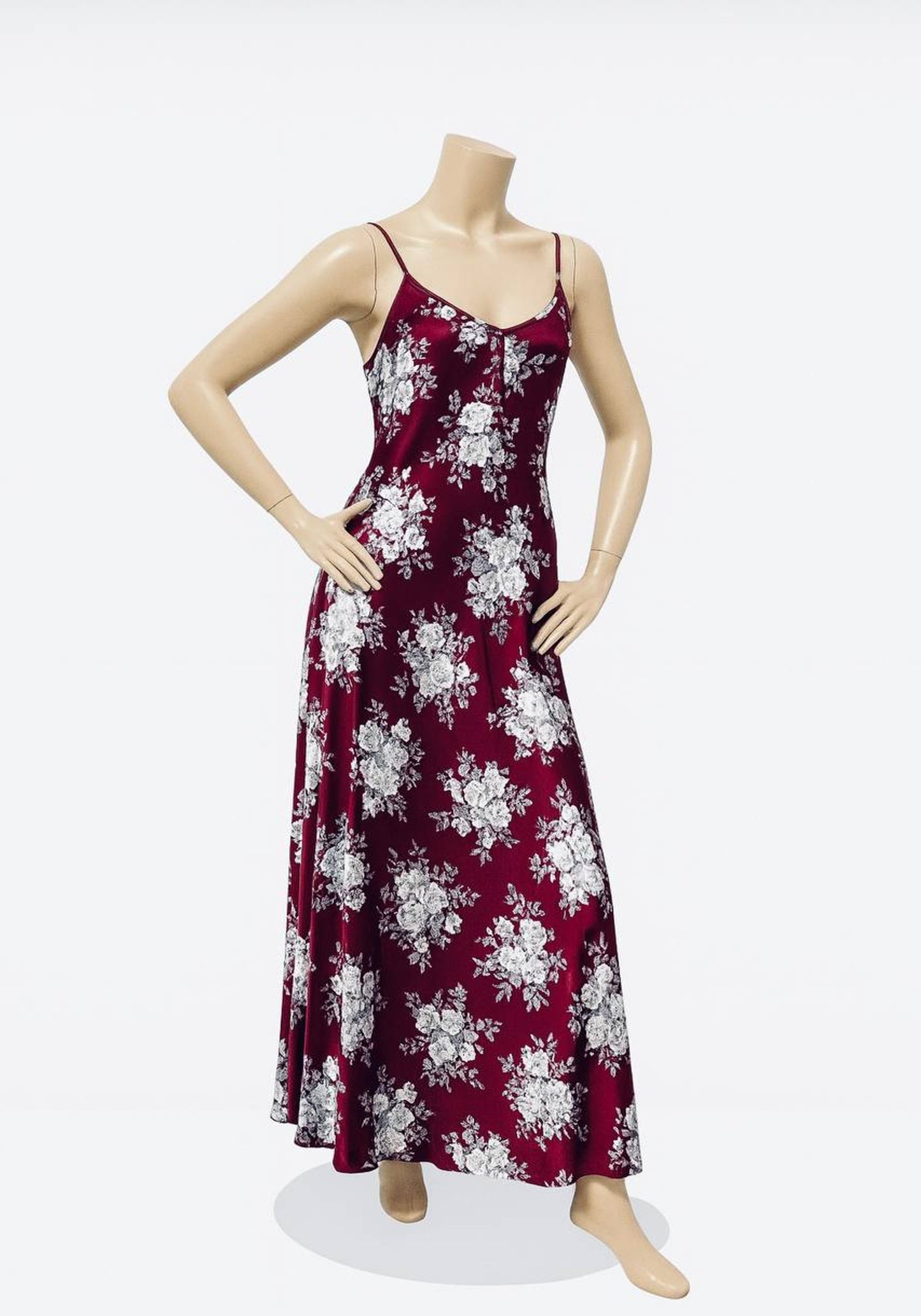 Satin Long Printed Nighty