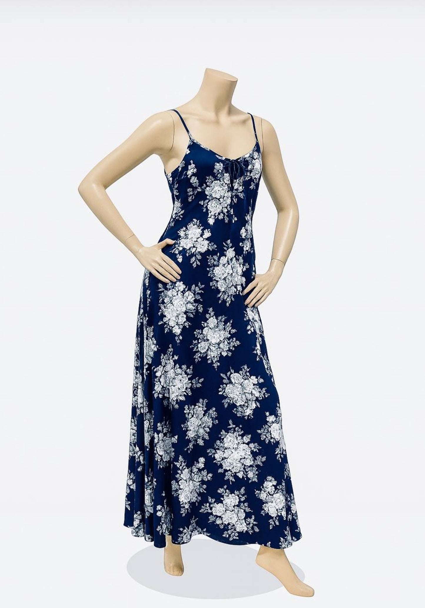 Satin Long Printed Nighty