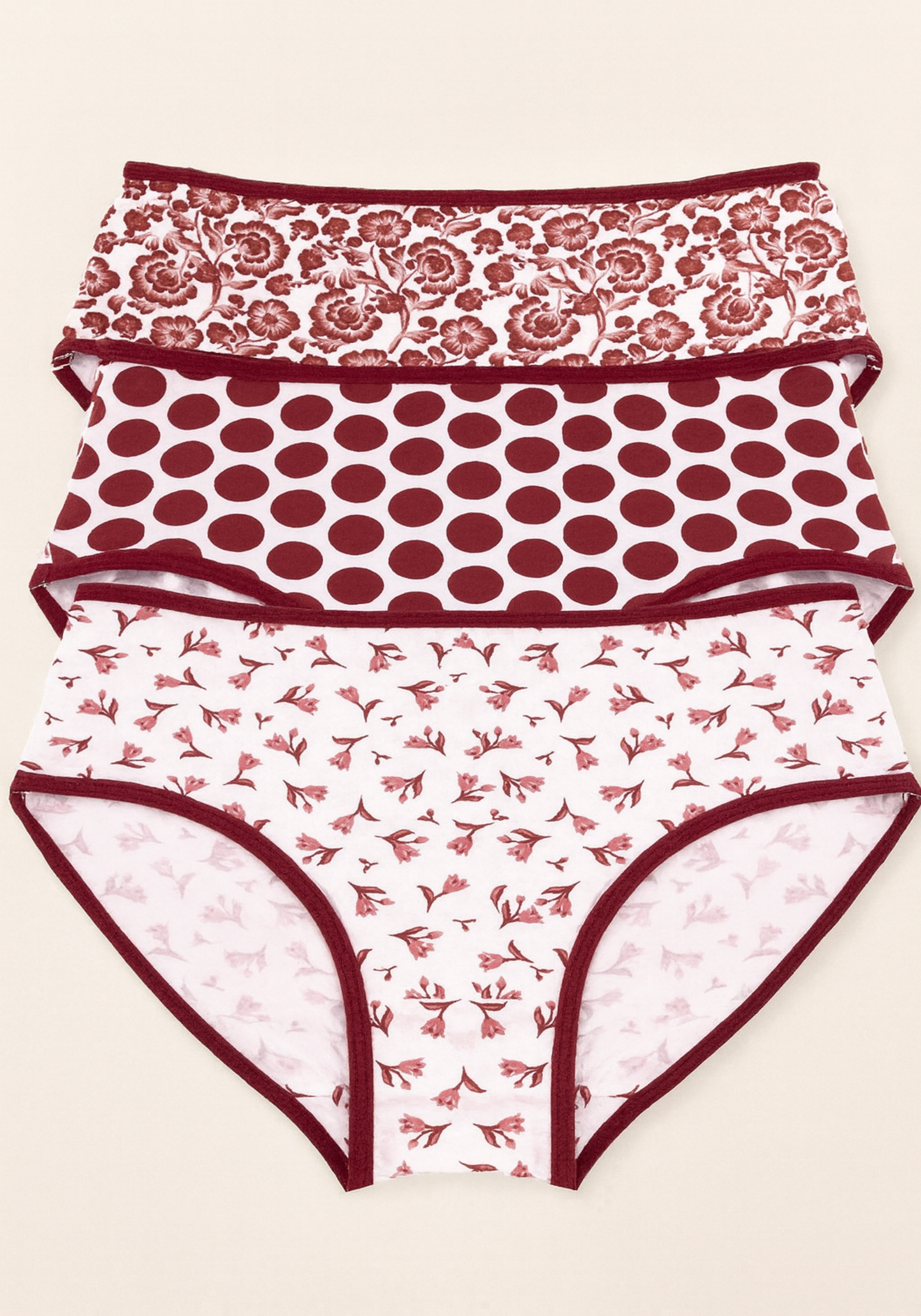 سراويل داخلية UNDR كلاسيكية مطبوعة من 3 قطع