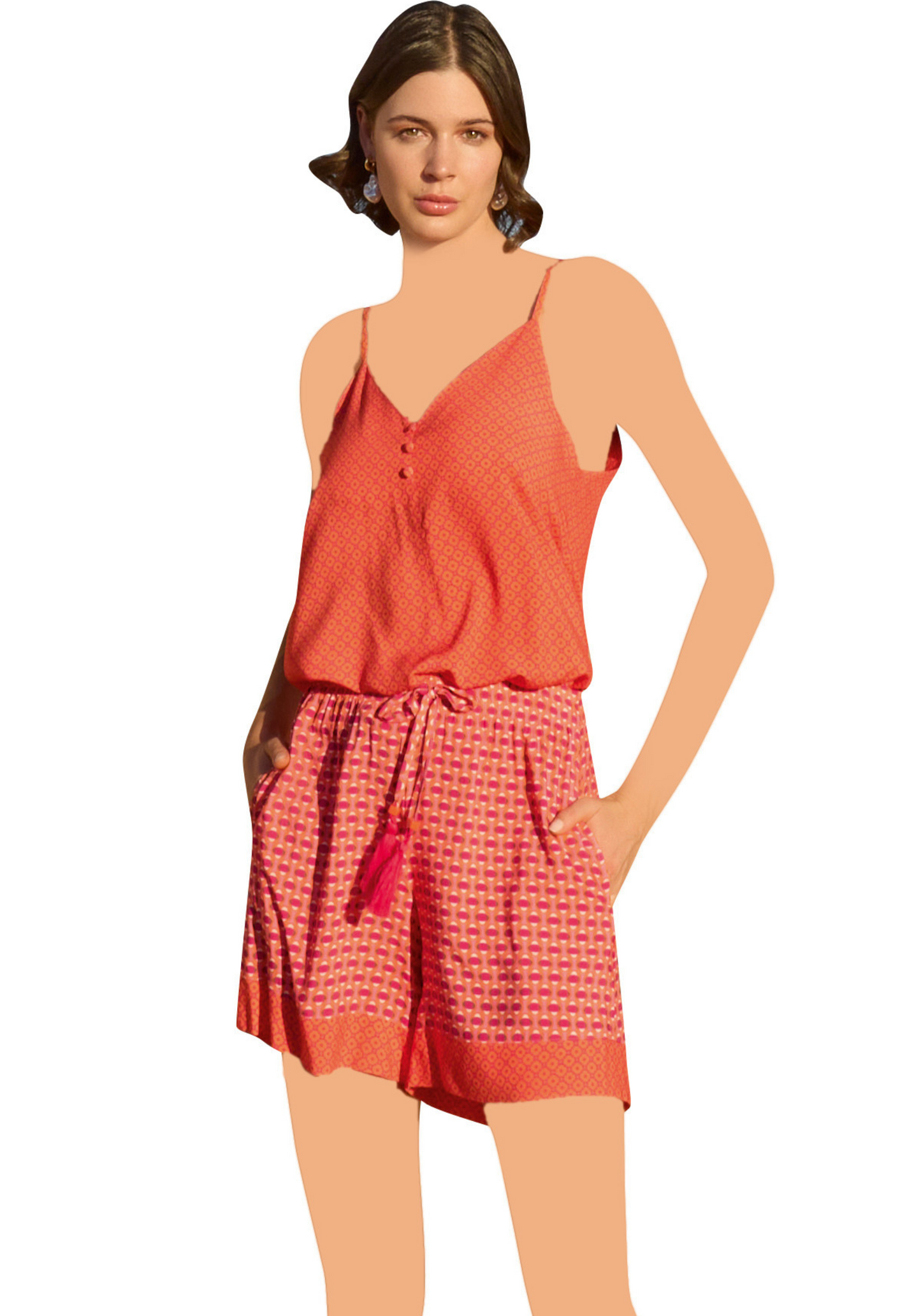 S&L 3 Piece Short Set with Robe