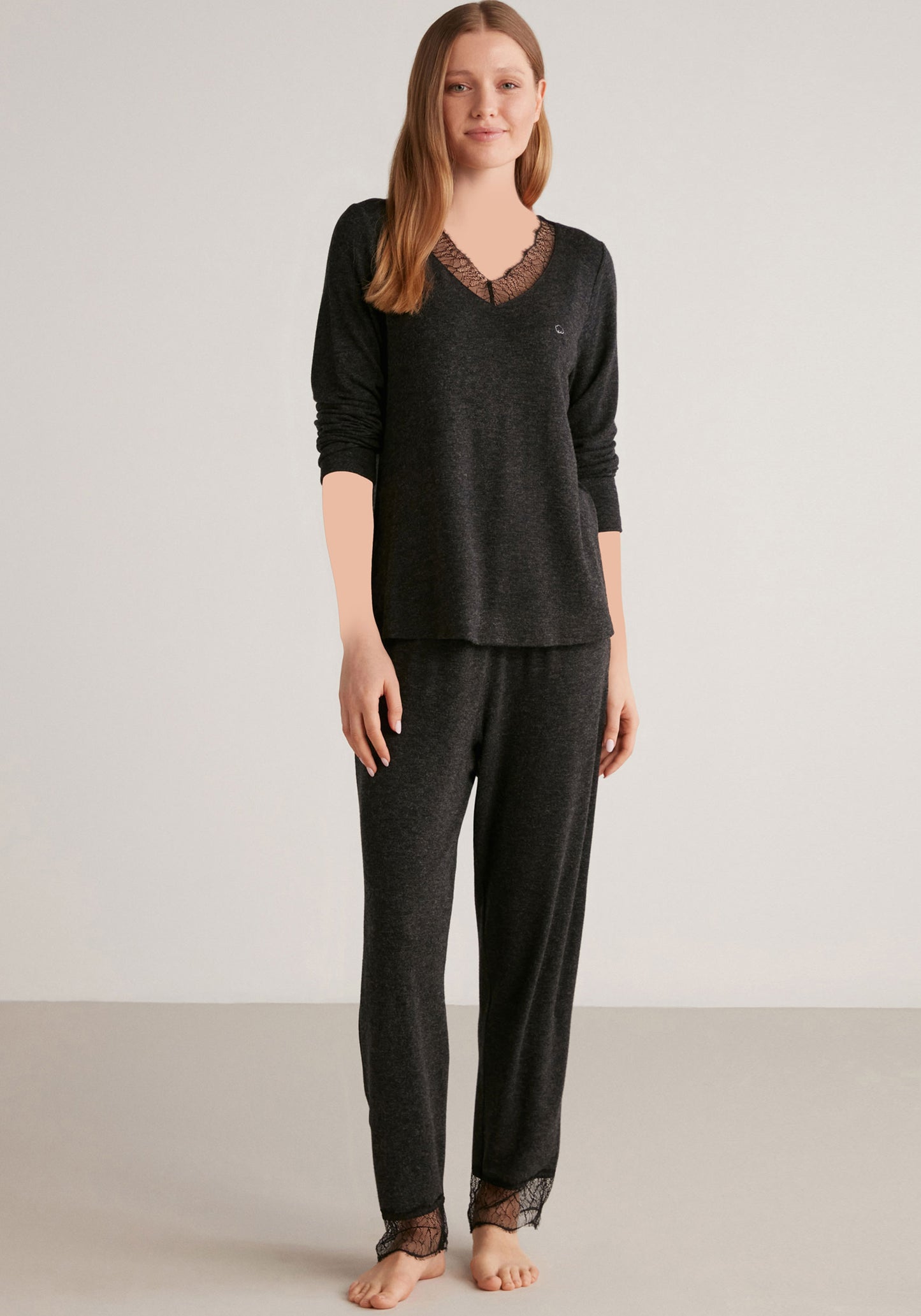 بيجامة S&amp;L بأكمام طويلة