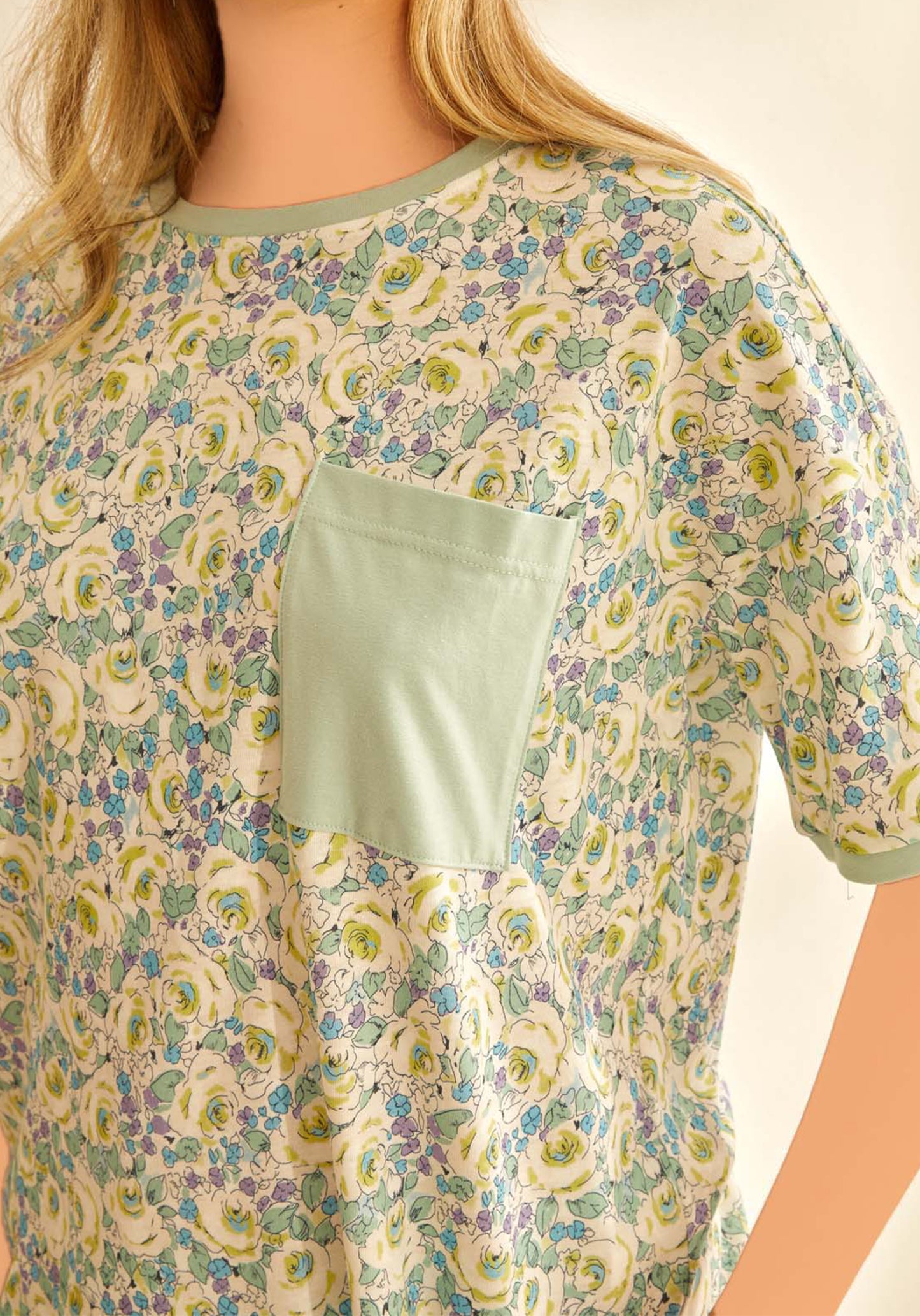 S&L Flower Short Sleeve Pajama