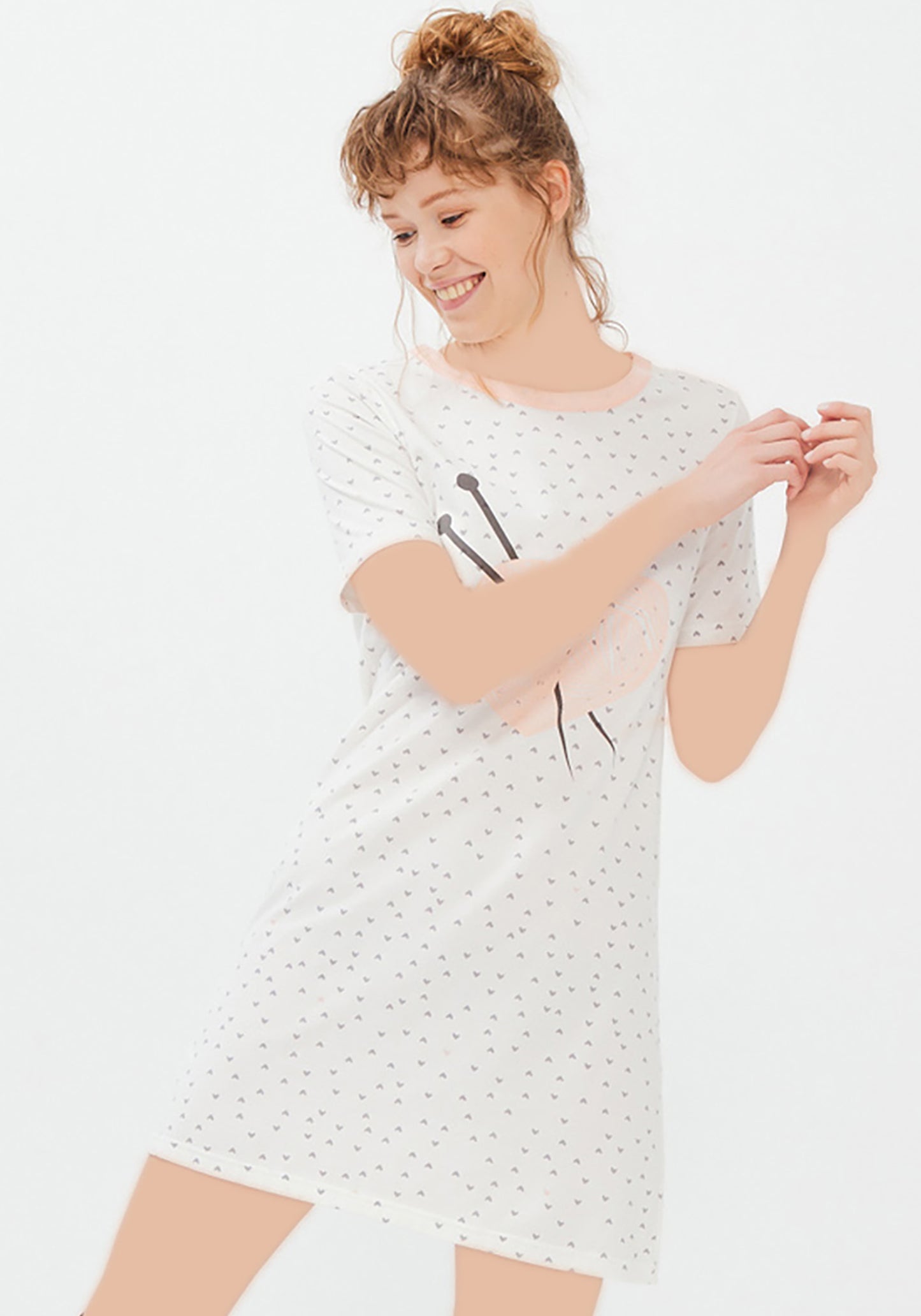 قميص نوم بأكمام قصيرة من S&amp;L