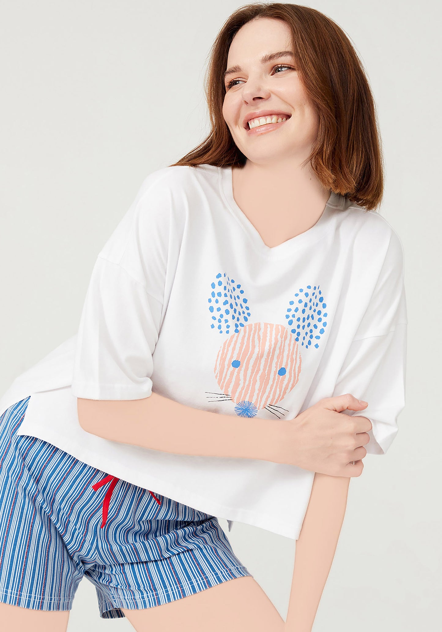 طقم شورت بأكمام قصيرة من S&amp;L