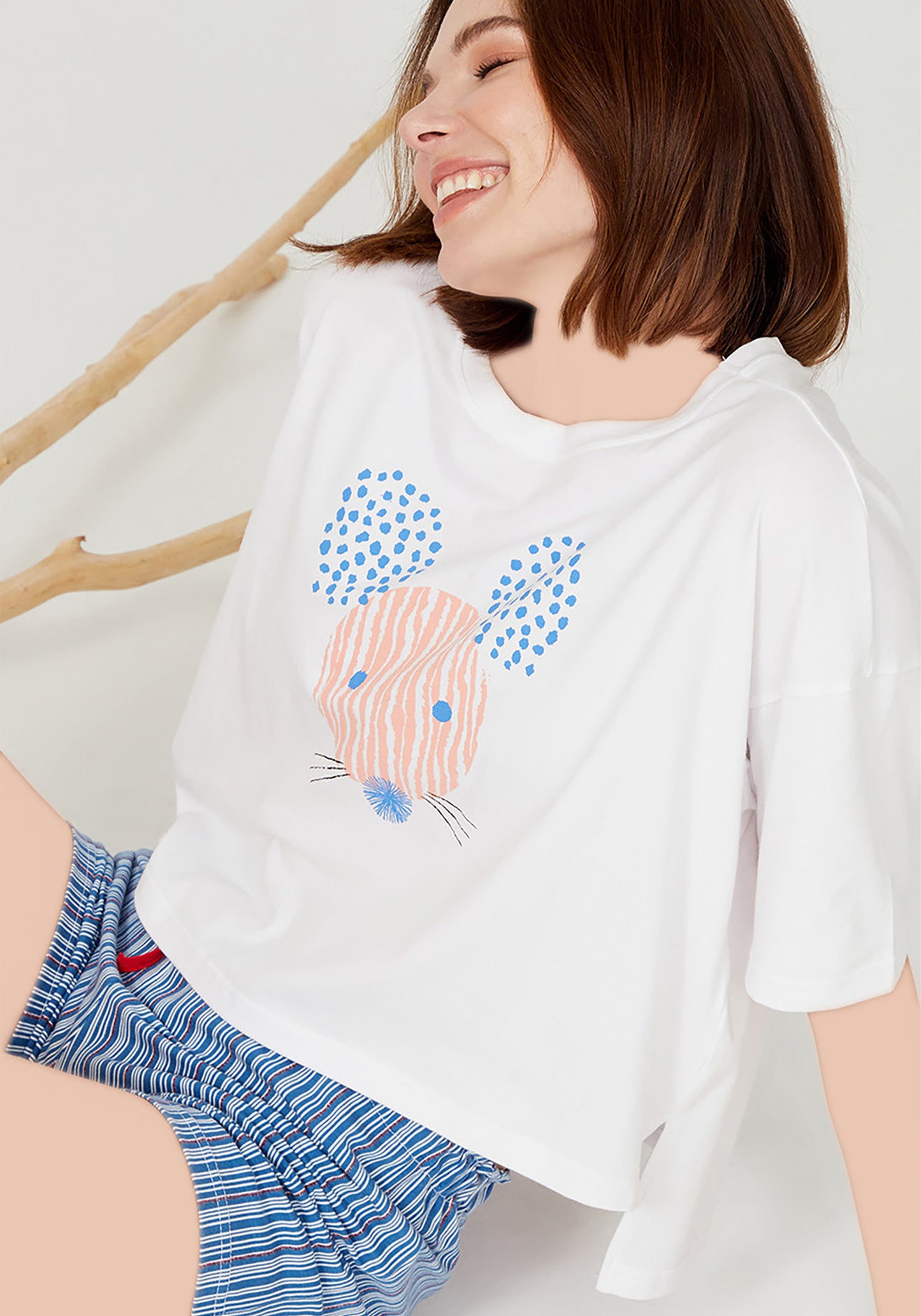 طقم شورت بأكمام قصيرة من S&amp;L