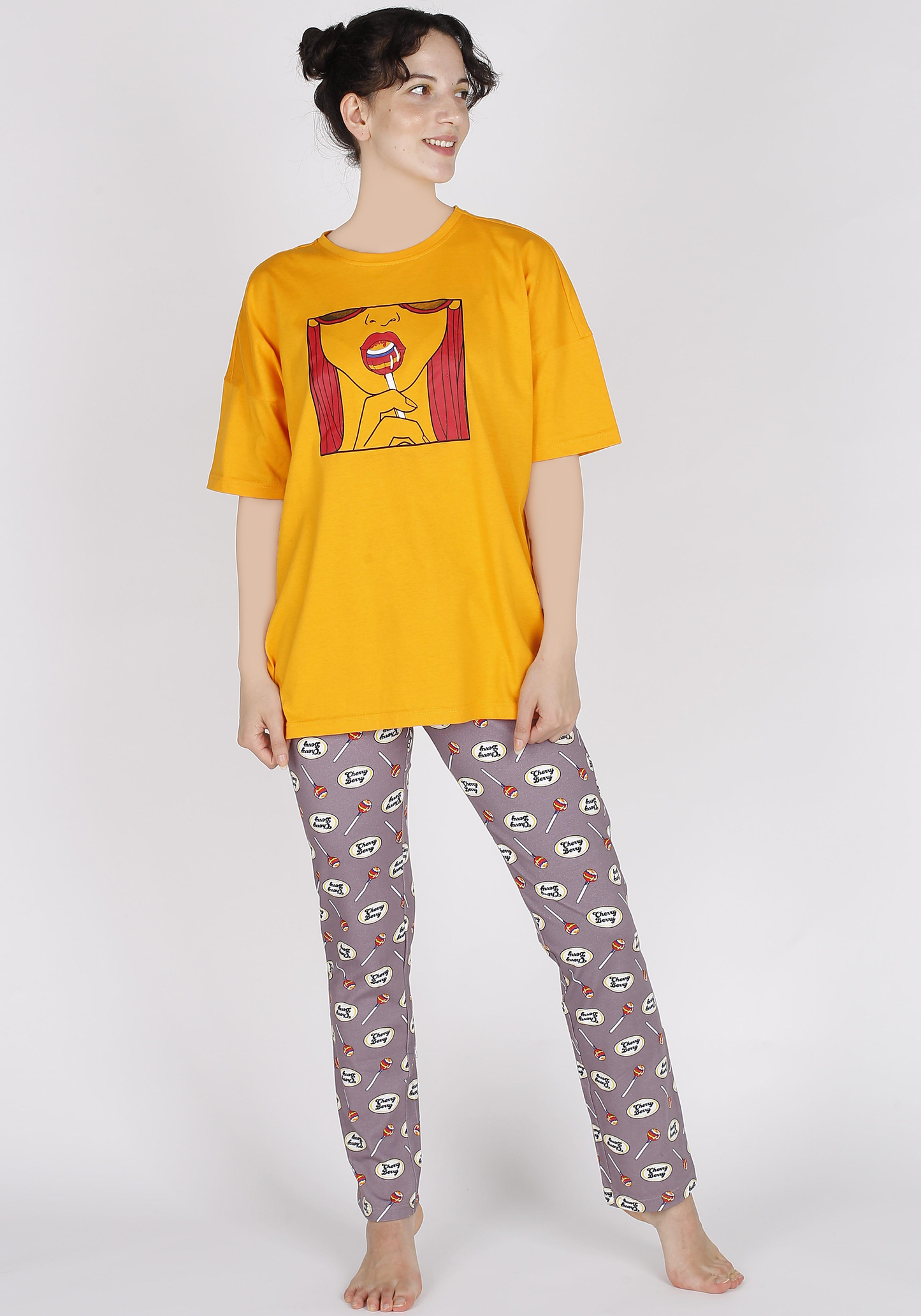 بيجامة قصيرة الأكمام من S&amp;L