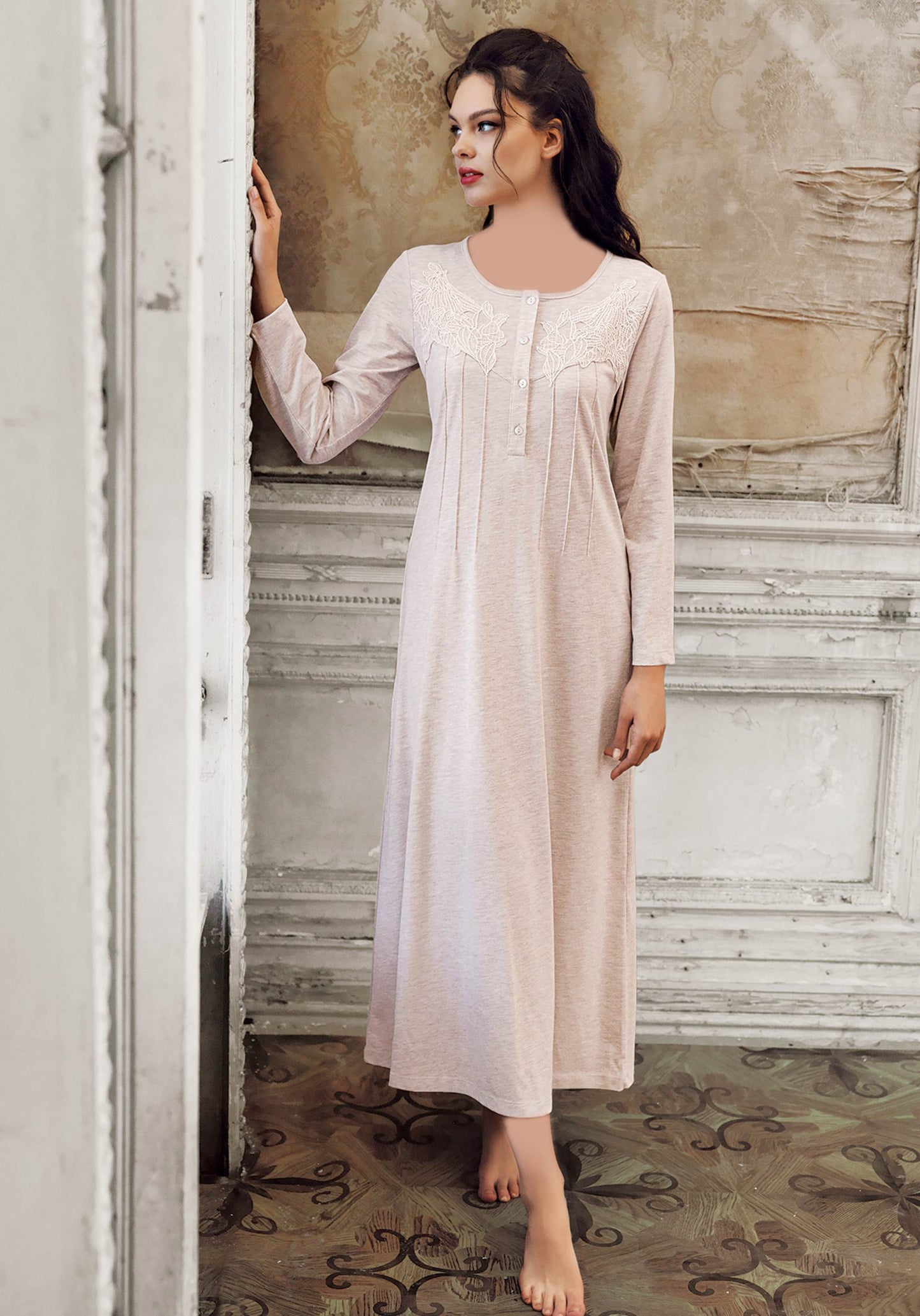 قميص نوم طويل من S&amp;L