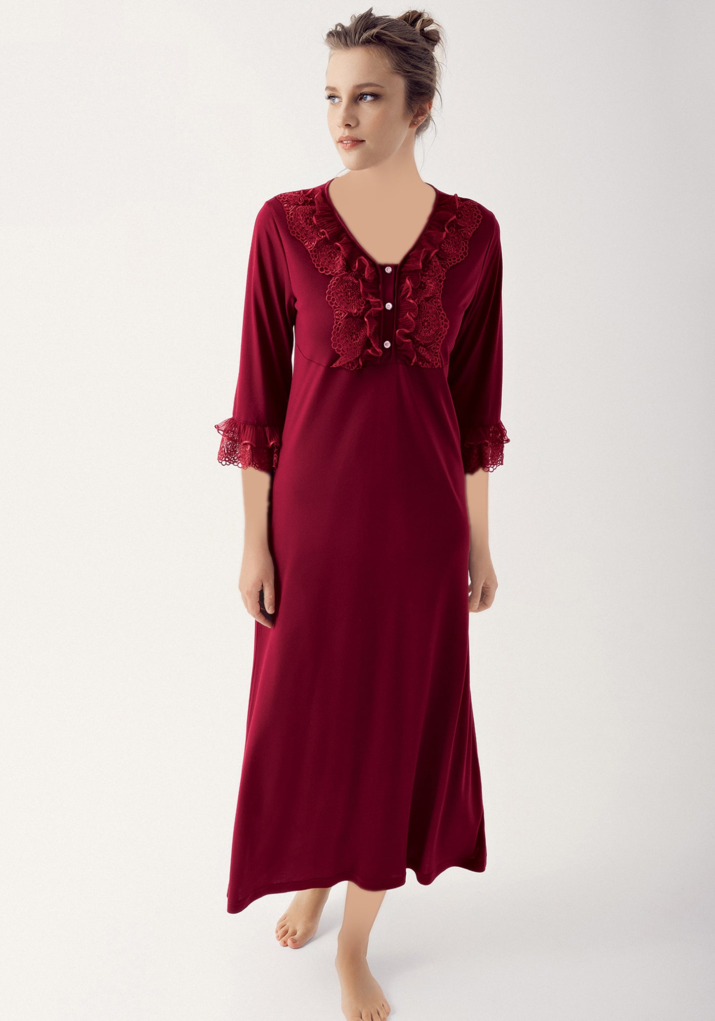 ثوب نوم طويل للأمومة