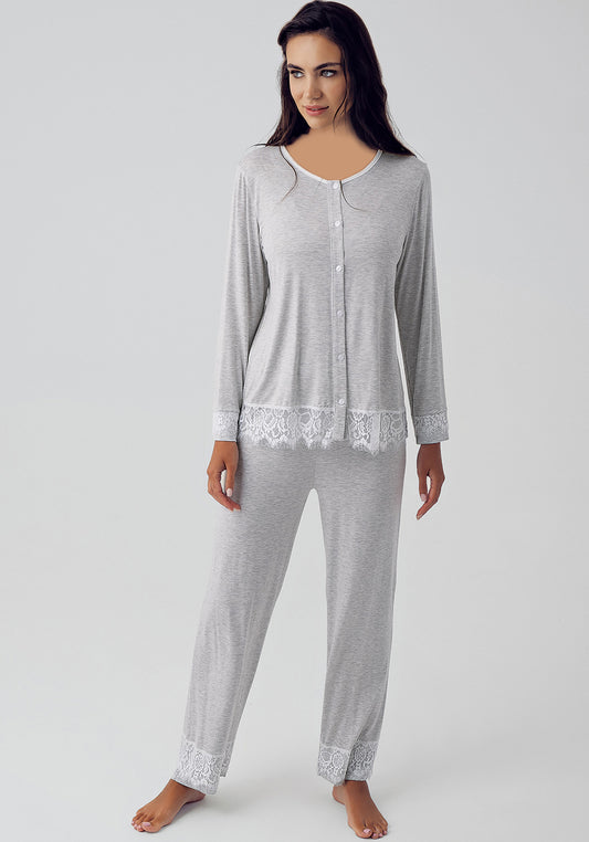 S&L Melange Pajama Set