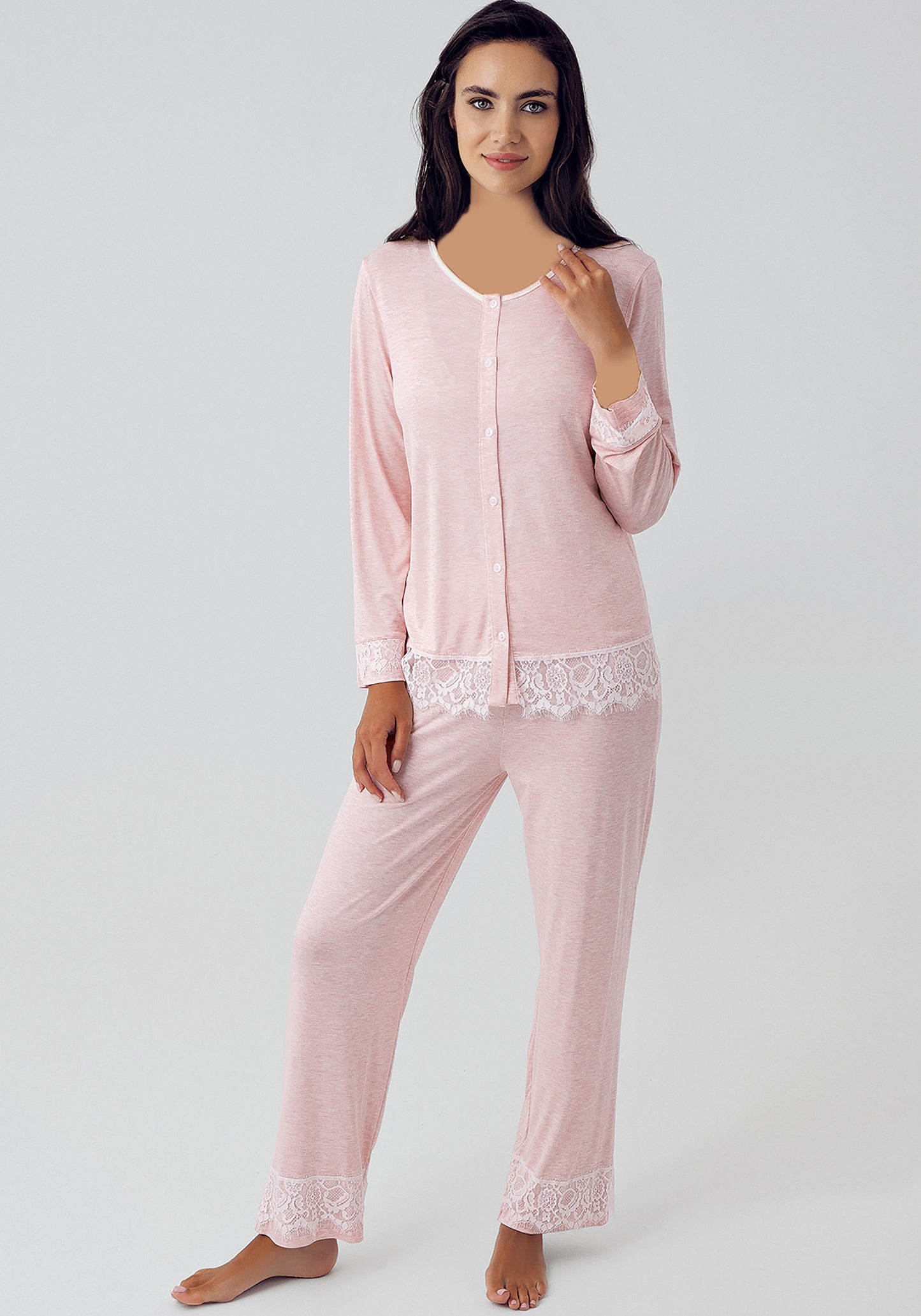 S&L Melange Pajama Set