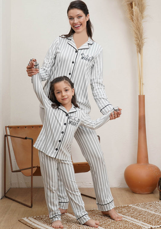 BBY Girls Collar Button Pajama