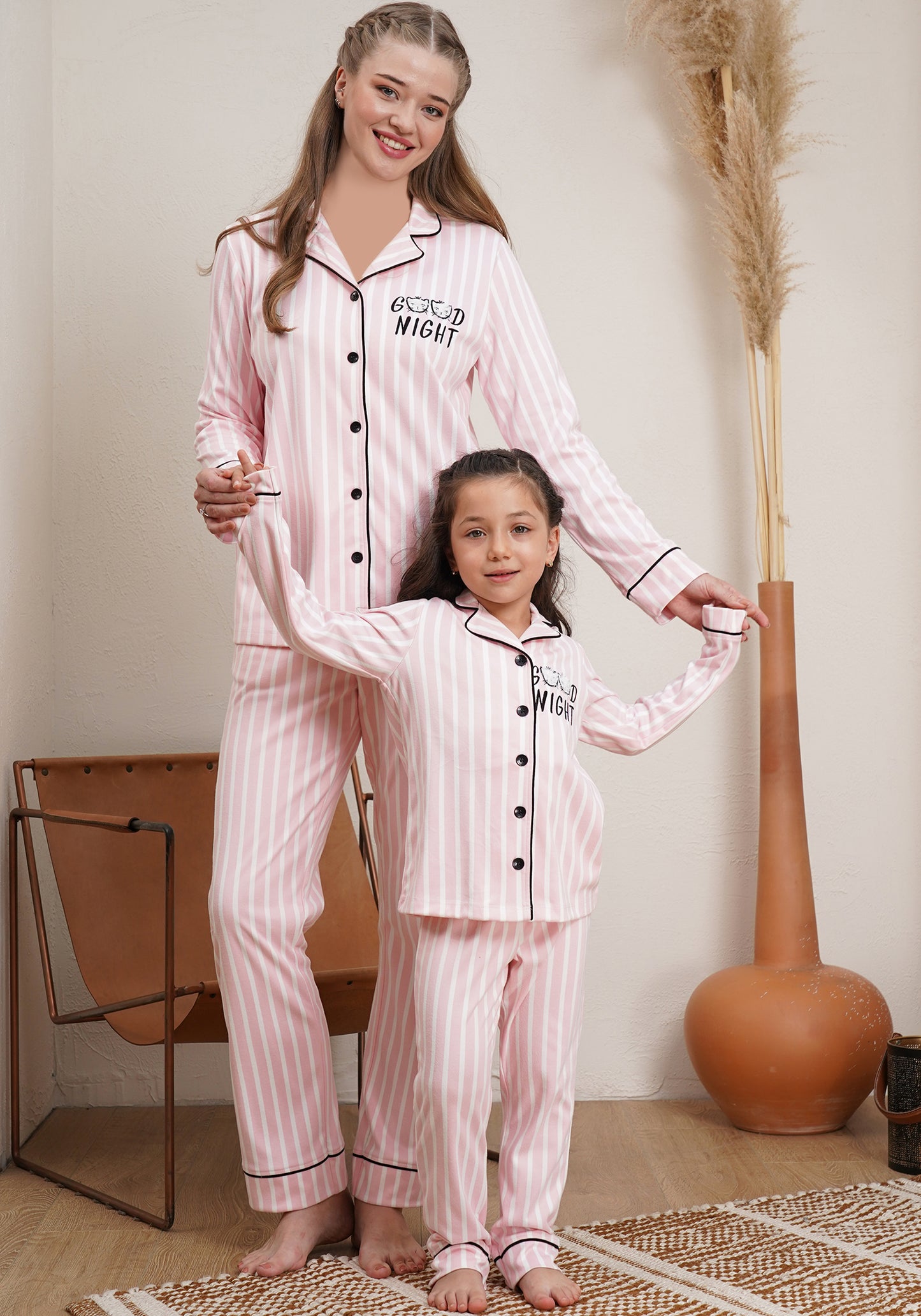 BBY Girls Collar Button Pajama